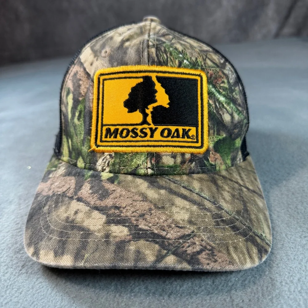 Mossy Oak Camo Trucker Hat Mesh‎ Back Snapback Hunting Fishing Cap Mens OSFM
